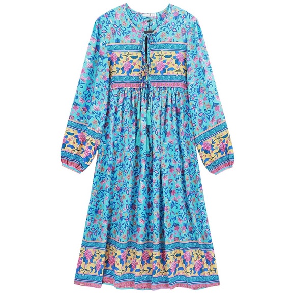 PERFECT DRESS 👗 Bohemian Midi Dress • The AMAZON DRESS THAT WENT VIRAL! - Picture 3 of 17